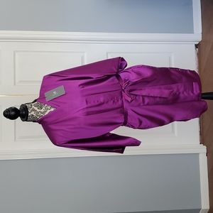 NWT purple silky robe